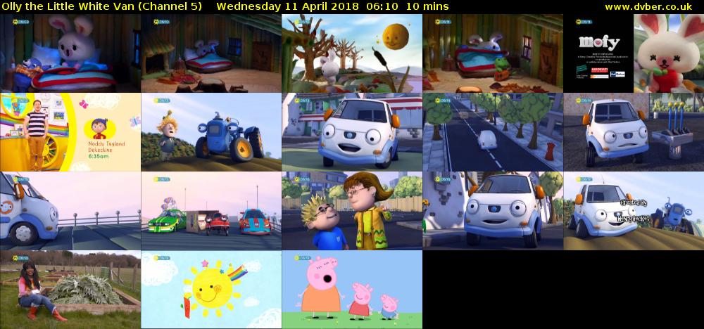 Olly the Little White Van (Channel 5) Wednesday 11 April 2018 06:10 - 06:20