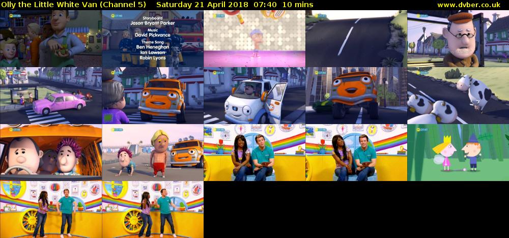 Olly the Little White Van (Channel 5) Saturday 21 April 2018 07:40 - 07:50