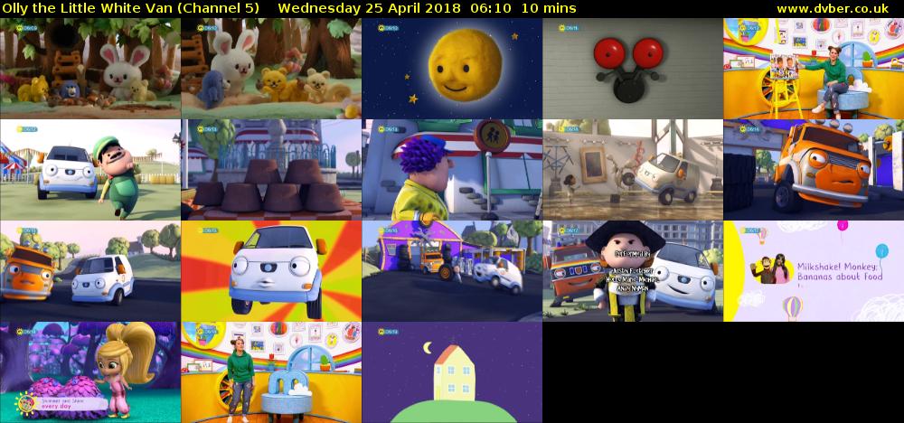 Olly the Little White Van (Channel 5) Wednesday 25 April 2018 06:10 - 06:20