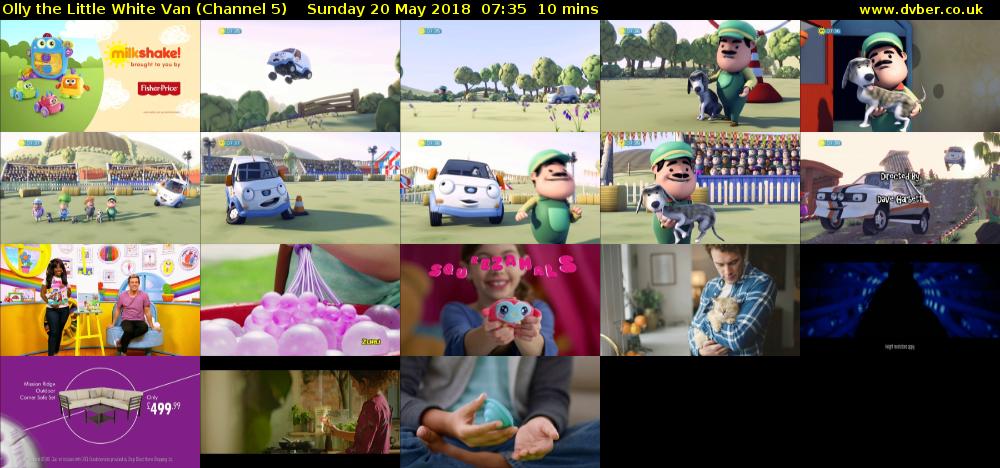Olly the Little White Van (Channel 5) Sunday 20 May 2018 07:35 - 07:45