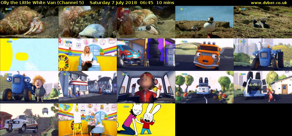 Olly the Little White Van (Channel 5) Saturday 7 July 2018 06:45 - 06:55