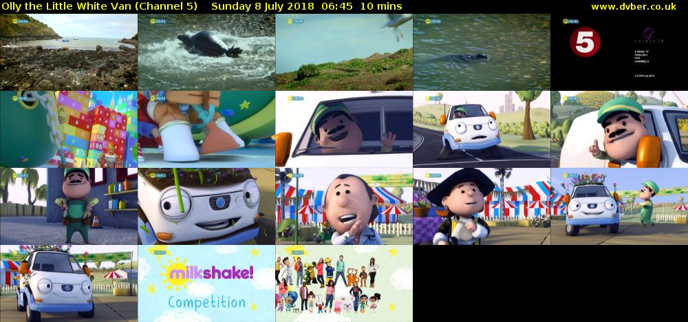 Olly the Little White Van (Channel 5) Sunday 8 July 2018 06:45 - 06:55