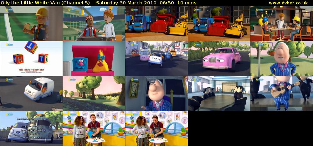 Olly the Little White Van (Channel 5) Saturday 30 March 2019 06:50 - 07:00