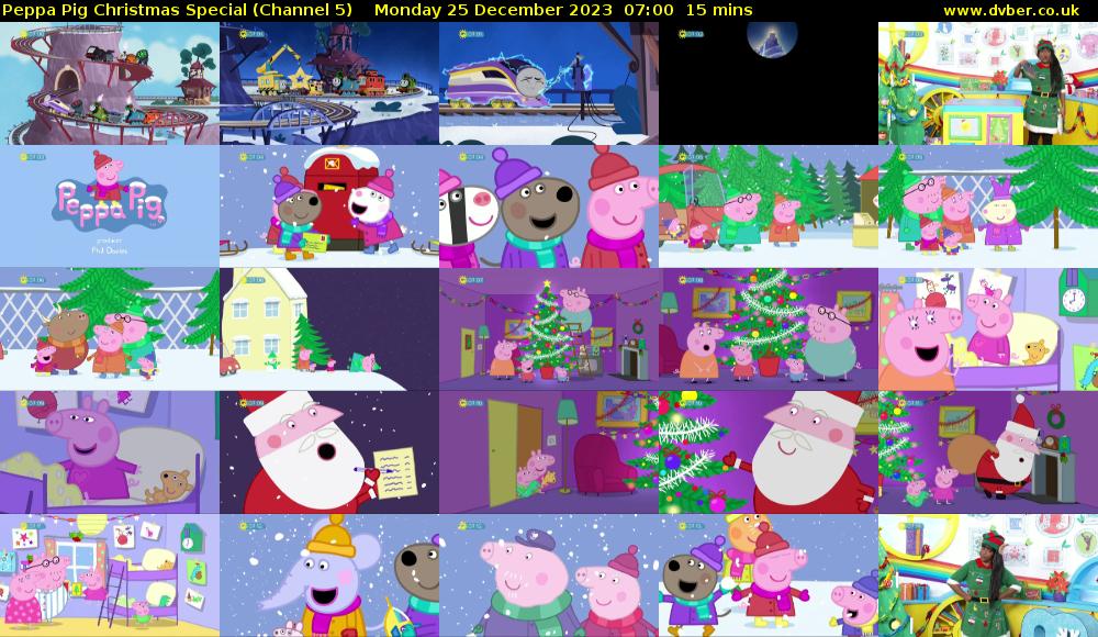 Peppa Pig Christmas Special (Channel 5) Monday 25 December 2023 07:00 - 07:15