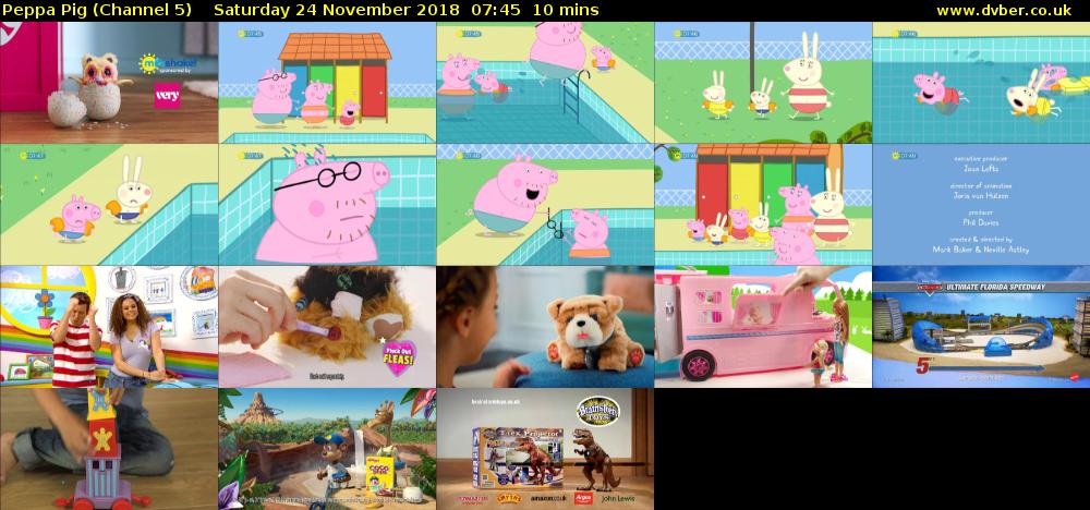 Peppa Pig (Channel 5) Saturday 24 November 2018 07:45 - 07:55