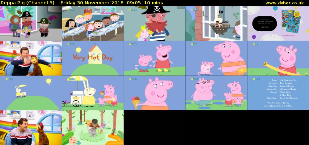 Peppa Pig (Channel 5) Friday 30 November 2018 09:05 - 09:15