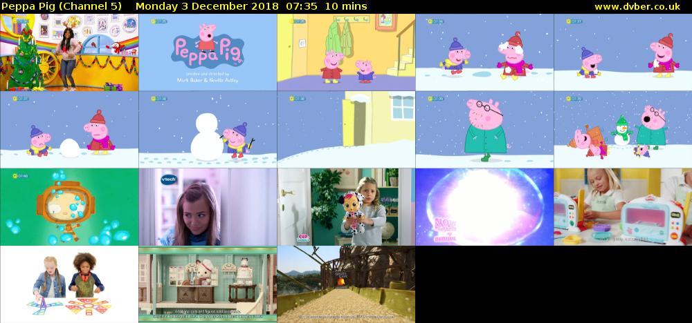 Peppa Pig (Channel 5) Monday 3 December 2018 07:35 - 07:45