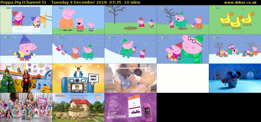 Peppa Pig (Channel 5) Tuesday 4 December 2018 07:35 - 07:45