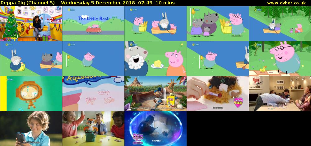 Peppa Pig (Channel 5) Wednesday 5 December 2018 07:45 - 07:55