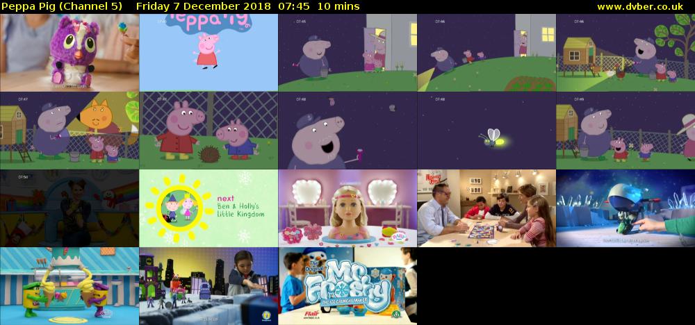 Peppa Pig (Channel 5) Friday 7 December 2018 07:45 - 07:55