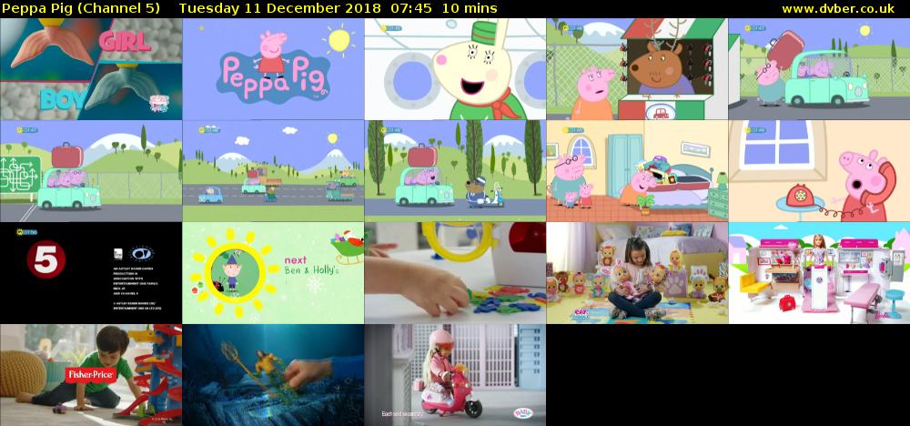 Peppa Pig (Channel 5) Tuesday 11 December 2018 07:45 - 07:55