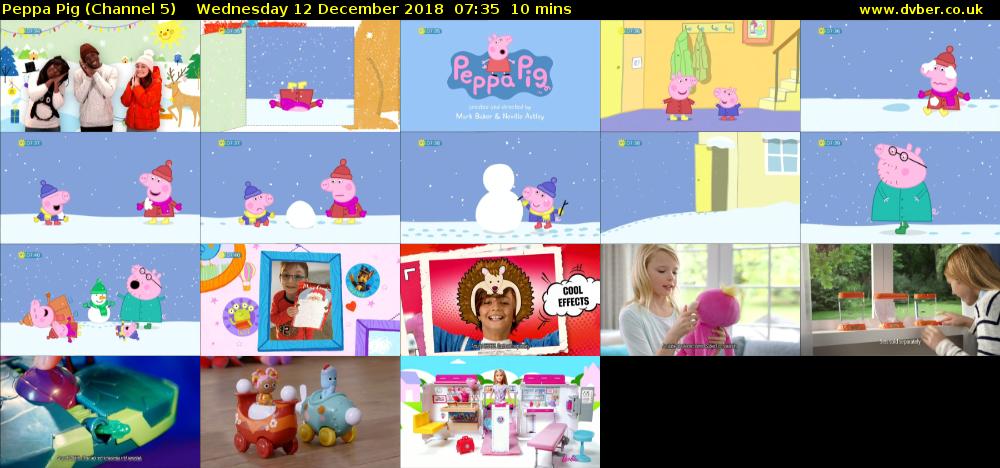 Peppa Pig (Channel 5) Wednesday 12 December 2018 07:35 - 07:45