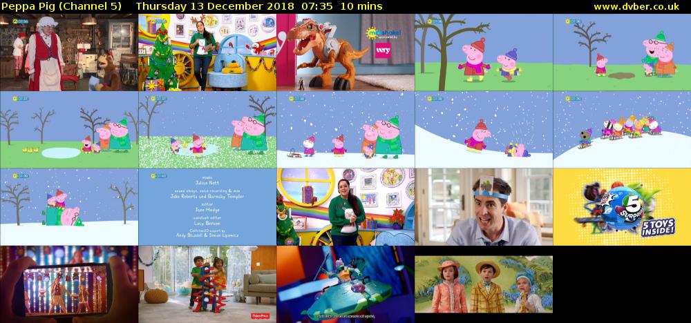 Peppa Pig (Channel 5) Thursday 13 December 2018 07:35 - 07:45