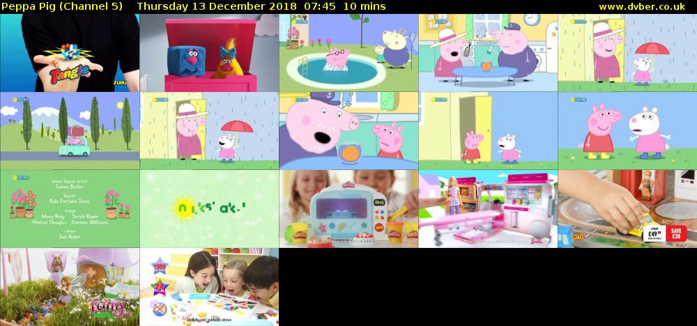 Peppa Pig (Channel 5) Thursday 13 December 2018 07:45 - 07:55