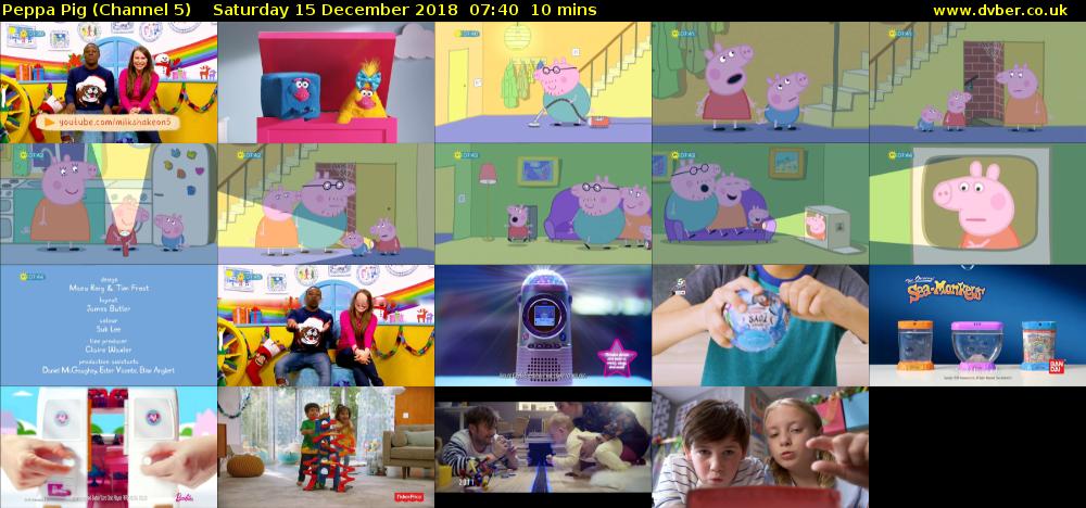 Peppa Pig (Channel 5) Saturday 15 December 2018 07:40 - 07:50