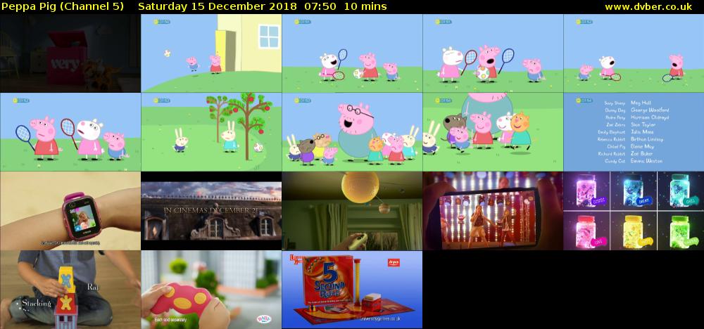 Peppa Pig (Channel 5) Saturday 15 December 2018 07:50 - 08:00
