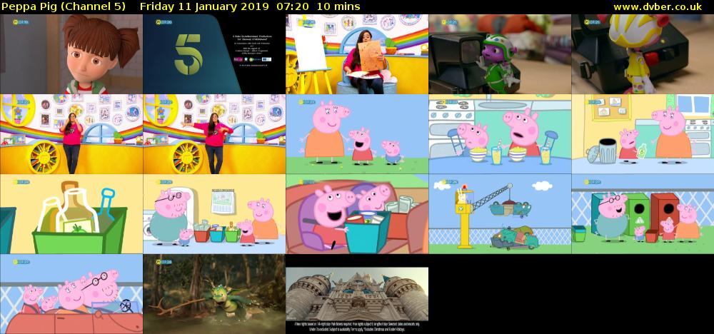 Peppa Pig (Channel 5) Friday 11 January 2019 07:20 - 07:30