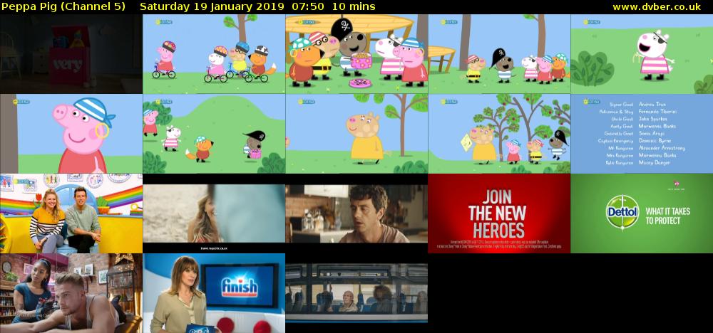 Peppa Pig (Channel 5) Saturday 19 January 2019 07:50 - 08:00
