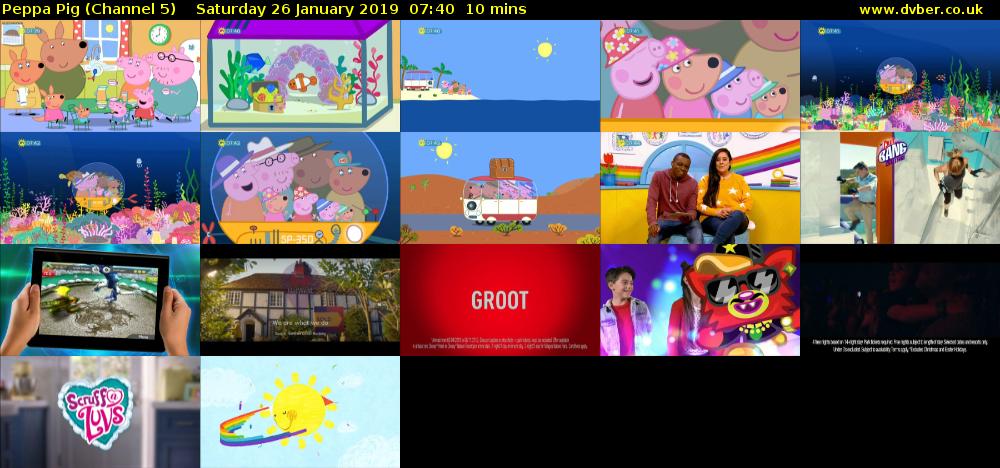 Peppa Pig (Channel 5) Saturday 26 January 2019 07:40 - 07:50