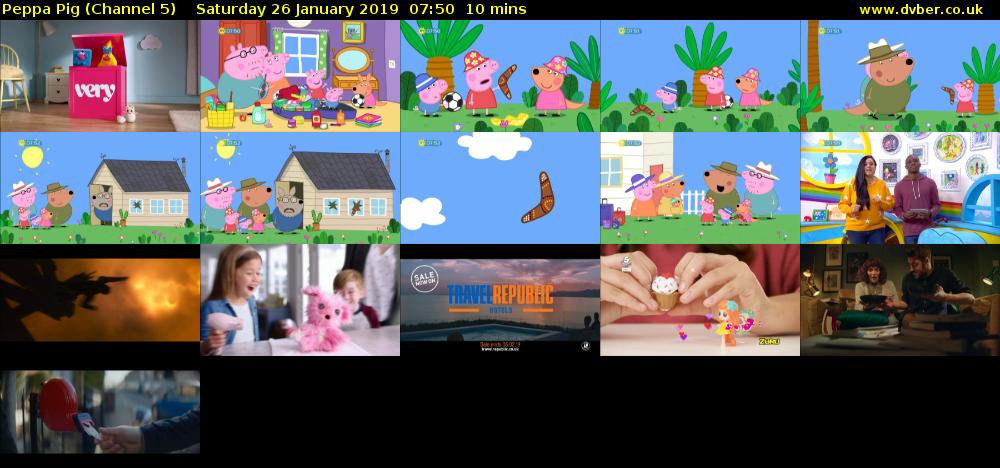Peppa Pig (Channel 5) Saturday 26 January 2019 07:50 - 08:00