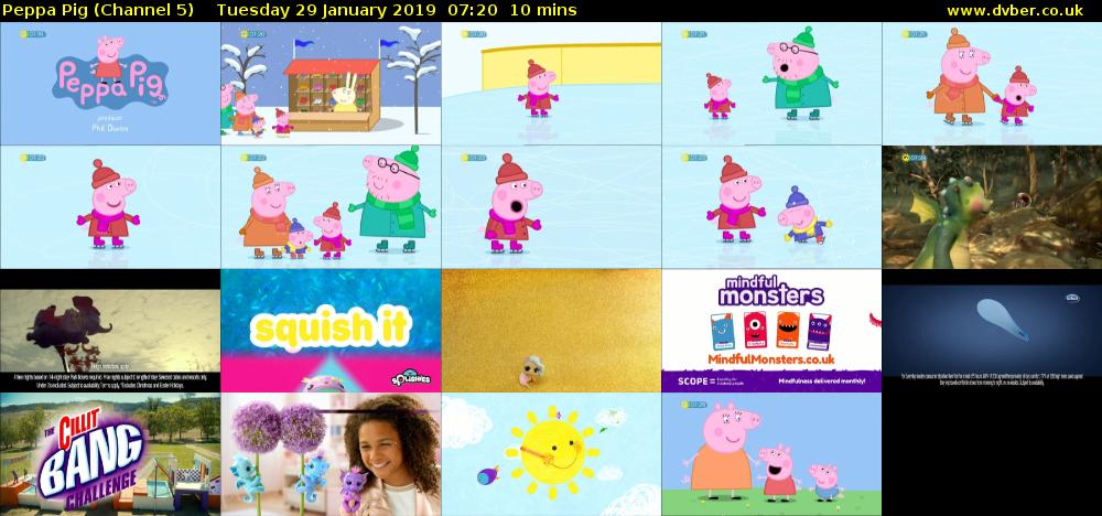 Peppa Pig (Channel 5) Tuesday 29 January 2019 07:20 - 07:30