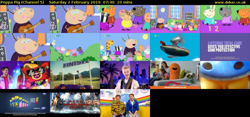 Peppa Pig (Channel 5) Saturday 2 February 2019 07:40 - 07:50
