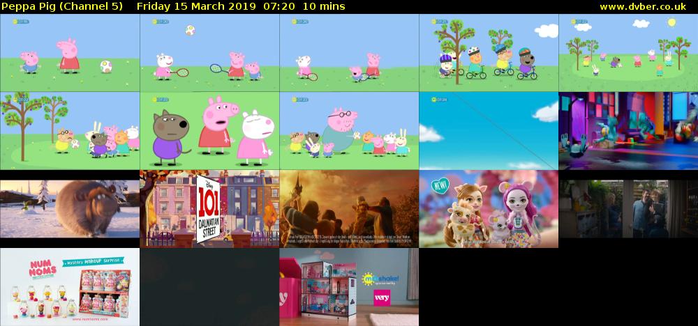 Peppa Pig (Channel 5) Friday 15 March 2019 07:20 - 07:30
