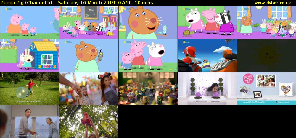 Peppa Pig (Channel 5) Saturday 16 March 2019 07:50 - 08:00