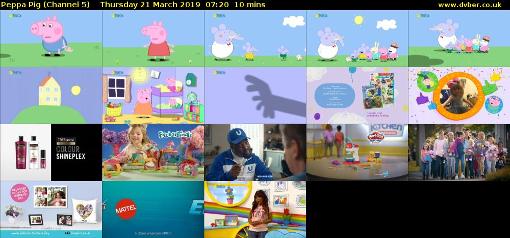 Peppa Pig (Channel 5) Thursday 21 March 2019 07:20 - 07:30
