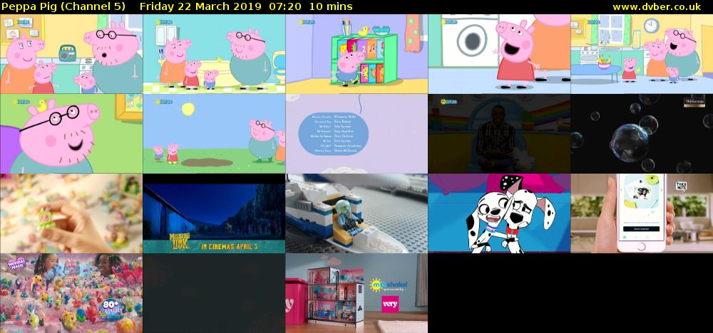 Peppa Pig (Channel 5) Friday 22 March 2019 07:20 - 07:30