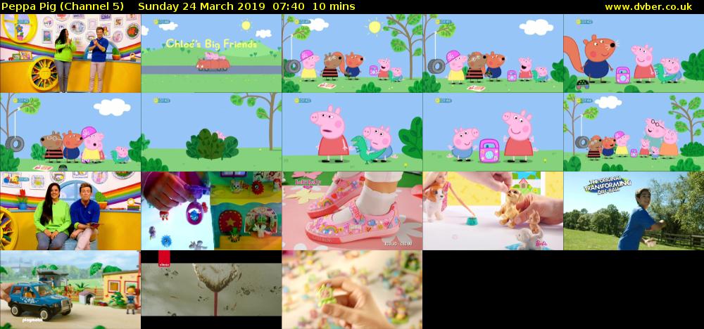 Peppa Pig (Channel 5) Sunday 24 March 2019 07:40 - 07:50
