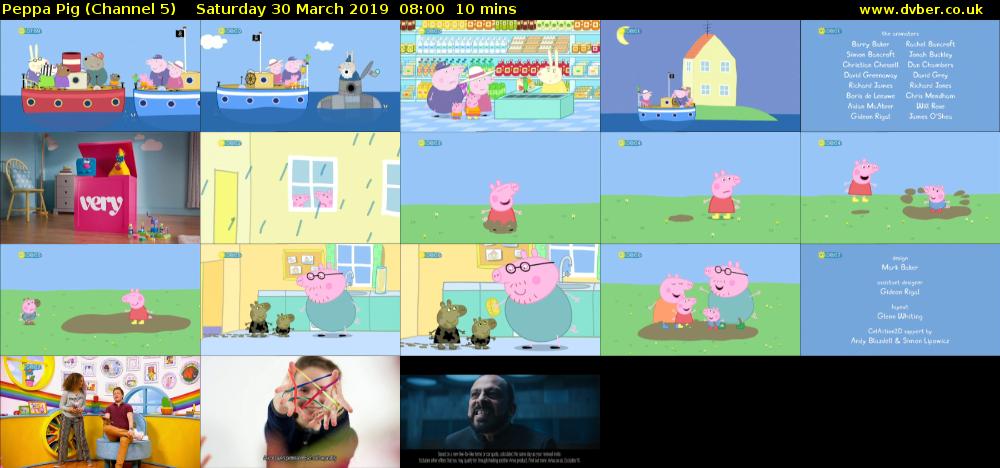 Peppa Pig (Channel 5) Saturday 30 March 2019 08:00 - 08:10