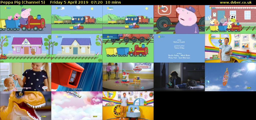 Peppa Pig (Channel 5) Friday 5 April 2019 07:20 - 07:30