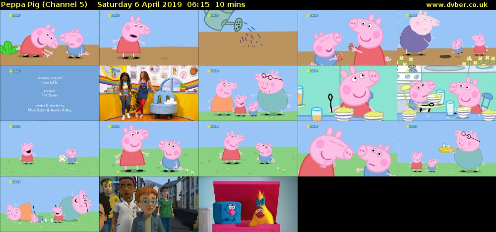 Peppa Pig (Channel 5) Saturday 6 April 2019 06:15 - 06:25