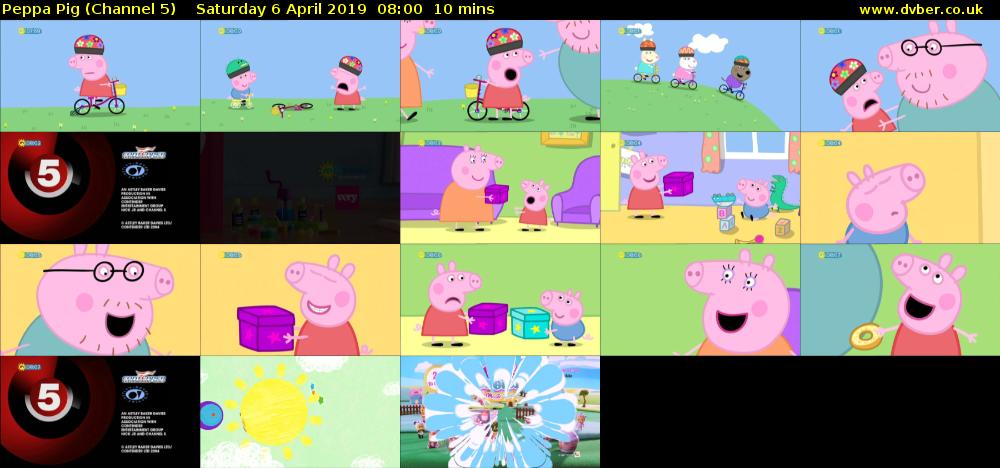 Peppa Pig (Channel 5) Saturday 6 April 2019 08:00 - 08:10