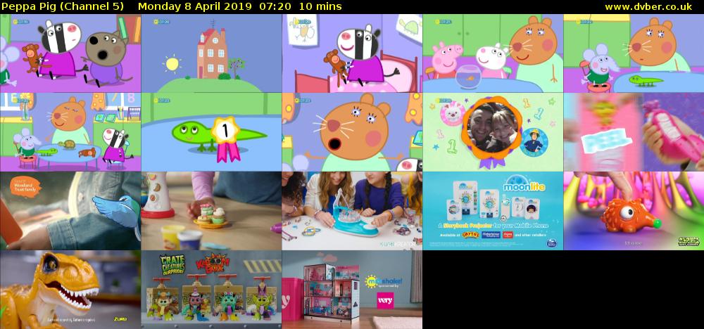 Peppa Pig (Channel 5) Monday 8 April 2019 07:20 - 07:30