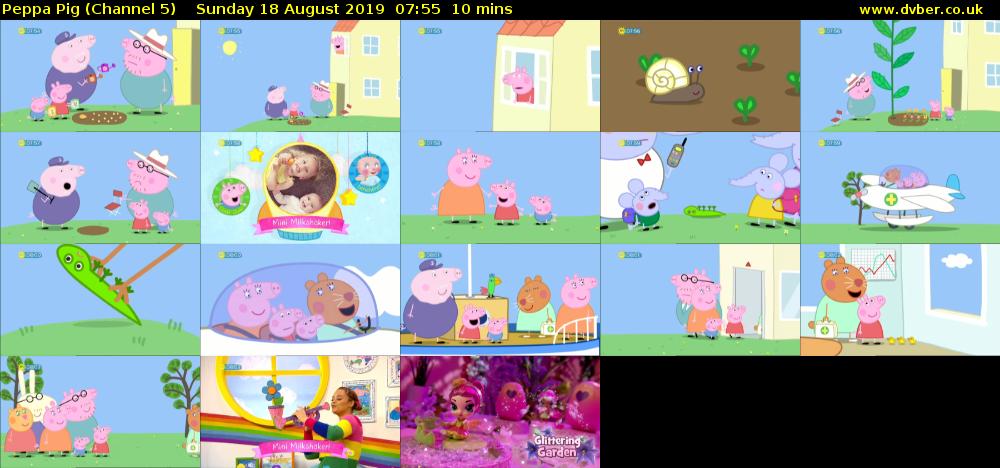 Peppa Pig (Channel 5) Sunday 18 August 2019 07:55 - 08:05