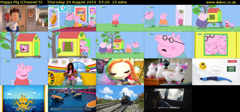Peppa Pig (Channel 5) Thursday 29 August 2019 07:20 - 07:30