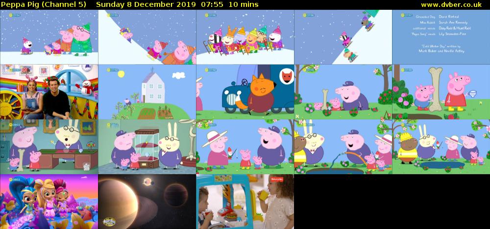 Peppa Pig (Channel 5) Sunday 8 December 2019 07:55 - 08:05