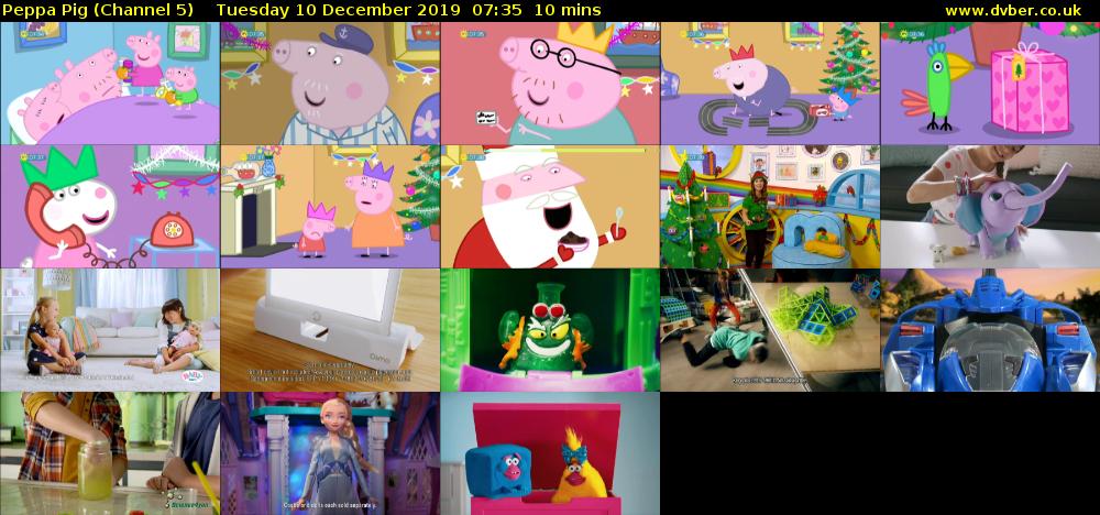 Peppa Pig (Channel 5) Tuesday 10 December 2019 07:35 - 07:45