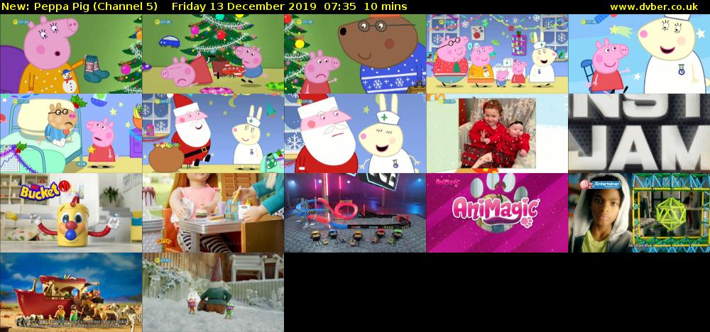 Peppa Pig (Channel 5) Friday 13 December 2019 07:35 - 07:45