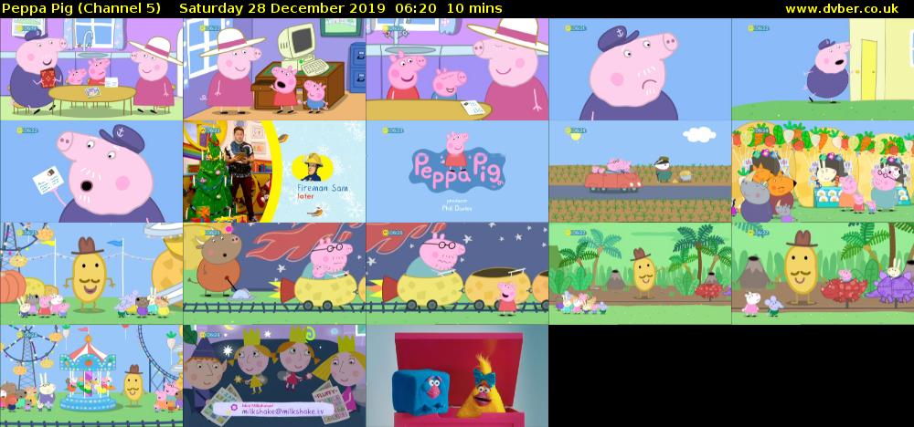 Peppa Pig (Channel 5) Saturday 28 December 2019 06:20 - 06:30