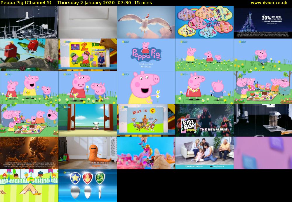Peppa Pig (Channel 5) Thursday 2 January 2020 07:30 - 07:45