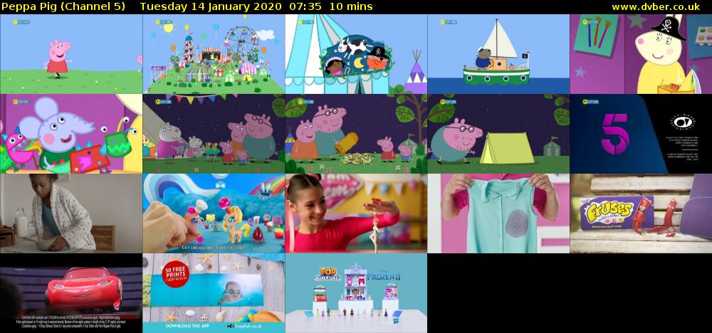 Peppa Pig (Channel 5) Tuesday 14 January 2020 07:35 - 07:45