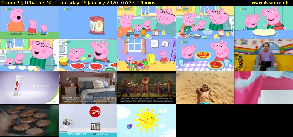 Peppa Pig (Channel 5) Thursday 16 January 2020 07:35 - 07:45