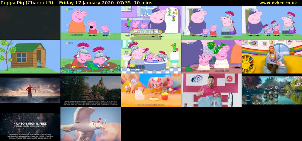 Peppa Pig (Channel 5) Friday 17 January 2020 07:35 - 07:45
