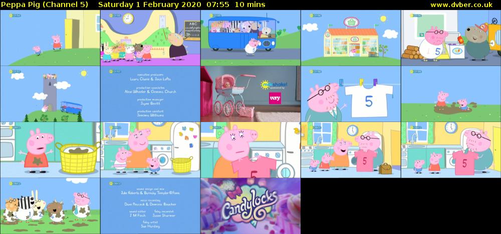 Peppa Pig (Channel 5) Saturday 1 February 2020 07:55 - 08:05