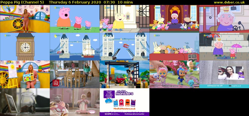 Peppa Pig (Channel 5) Thursday 6 February 2020 07:30 - 07:40