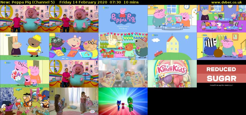 Peppa Pig (Channel 5) Friday 14 February 2020 07:30 - 07:40