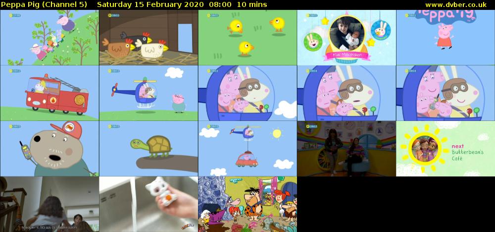 Peppa Pig (Channel 5) Saturday 15 February 2020 08:00 - 08:10